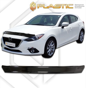 Дефлектор капота Mazda 3 седан 2013-2019 (BM) | черный