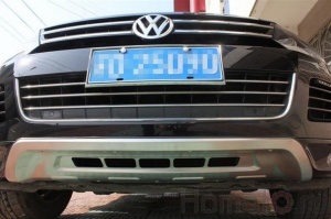 Накладка на передний и задний бампер для VW Touareg "10- вар.2