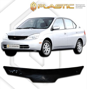 Дефлектор капота Toyota Prius 1 1997-2003 (NHW10, NHW11) | черный