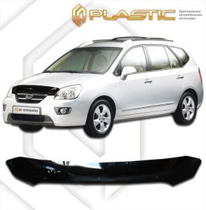 Дефлектор капота Kia Carens 2006- | черный
