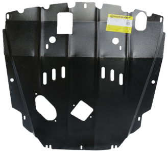 Защита картера Chevrolet Captiva 2011-2014 | двигатель + КПП, 2 мм, сталь | MOTODOR | 03037
