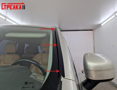 Премиум водостоки дефлекторы лобового стекла XC90 2015+/2025+