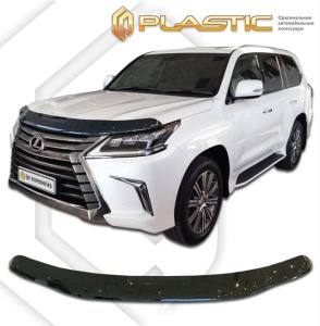 Дефлектор капота Lexus LX500d 4 поколение FJA300 2021+ | черный