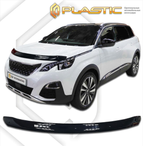 Дефлектор капота Peugeot 5008 2016- | черный