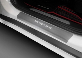Накладки на пороги для Porsche Cayenne 2017+ | нержавейка, Rival