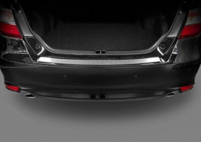 Накладка на задний бампер для Toyota Camry 50 2014-2017 | нержавейка, Rival