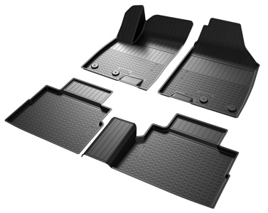 Коврики Джетур Дашинг 2022+ (4WD) | полиуретановые, черные, Norplast