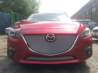 Защита радиатора для Mazda 3 BM (2013-2016) дорестайл | Стандарт