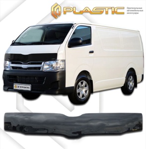Дефлектор капота Toyota Hiace 200 Правый Руль 2004- | черный