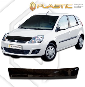 Дефлектор капота Ford Fiesta 2002-2007 (CBK) | черный