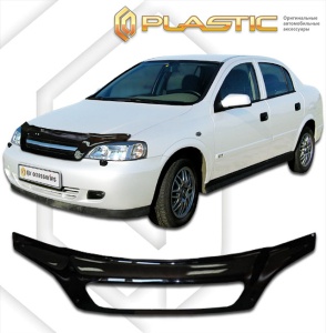 Дефлектор капота Chevrolet Viva 2005-2009 | exclusive, черный