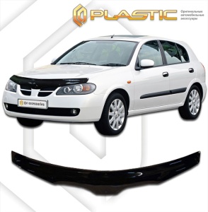 Дефлектор капота Nissan Almera 2 2004-2006 (N16) | черный