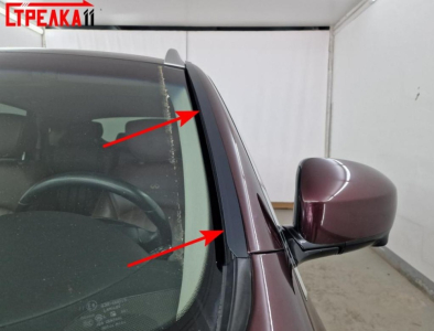 Премиум водостоки дефлекторы лобового стекла Infiniti EX / QX50 2007-2018