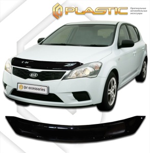 Дефлектор капота Kia Ceed 1 2011 | черный