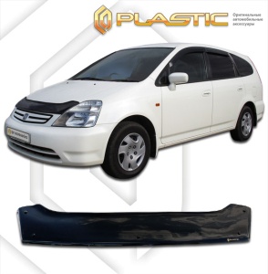 Дефлектор капота Honda Stream 1 2000-2004 (RN1-RN5) | черный