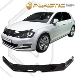 Дефлектор капота Volkswagen Golf 7 2012-2016 | черный