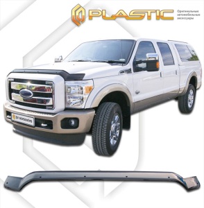 Дефлектор капота Ford F350 Crew Cab 2009-2016 | exclusive, черный