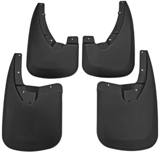Брызговики OEM для RAM 1500 (DJ/DS) 2008-2019 / Ram 1500 Classic 2019+ | без штатных расширителей | комплект: передние+задние