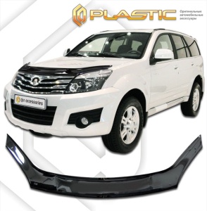 Дефлектор капота Great Wall Hover H3 2009-2016 | черный