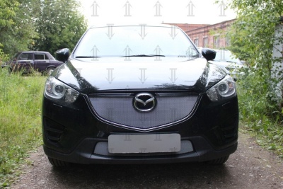 Защита радиатора для Mazda CX-5 (2015-2017) рестайл | Стандарт