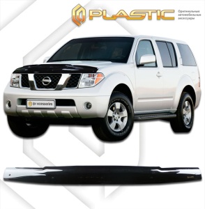 Дефлектор капота Nissan Pathfinder 2005-2010 | черный