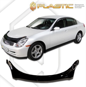 Дефлектор капота Infiniti G 2001- | exclusive, черный