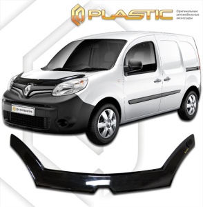 Дефлектор капота Renault Kangoo 2014- | exclusive, черный