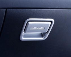 Накладки на кнопку открытия бардачка для Mazda CX-5 2017+ | 2 части, Silver (ABS)