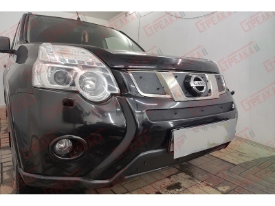 Зимняя защита радиатора Nissan X-Trail T31 2007+/2011+ | на стяжках
