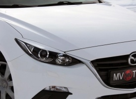 Реснички на фары для Mazda 3 (2013-2016) | для галогеновой оптики