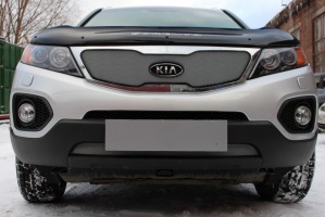 Защита радиатора для Kia Sorento (2009-2012) дорестайл | Стандарт