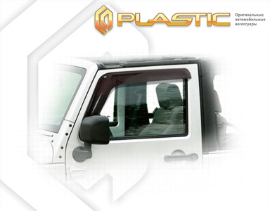 Дефлекторы ветровики Jeep Wrangler (3D) 2007-