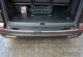 Накладка на задний бампер для VW T6 2015+ Transporter, Caravelle, Multivan : нержавейка