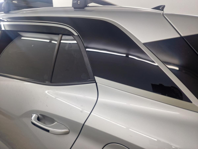 Накладки на задние стойки и крышу для Хендай Крета 2 2021+ | 4 штуки, декор