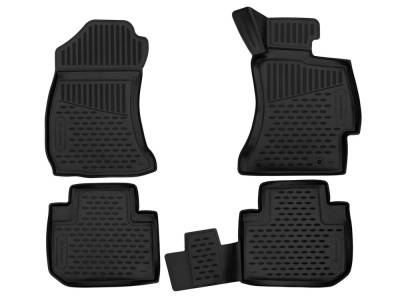 Коврики 3D в салон Subaru Forester 4 2013+ правый руль (полиуретан)