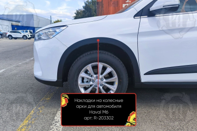 Накладки на колёсные арки Хавал М6 2023+ | шагрень