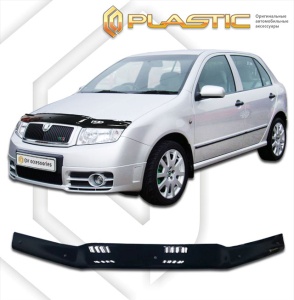 Дефлектор капота Skoda Fabia хэтчбэк 6Y2 2004-2007 | черный