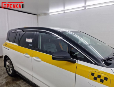 Дефлекторы ФАВ Бестюн НАТ 2022+ | с хром молдингом, из 8 частей, премиум, плоские, 2D