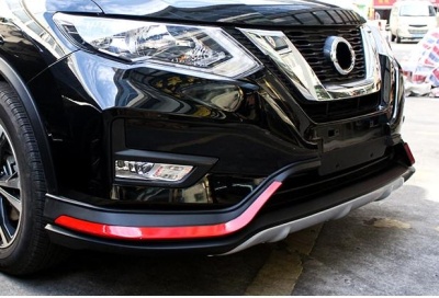 Накладки на бампера для Nissan X-Trail 2019+ рестайл | нержавейка, перед и зад