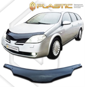 Дефлектор капота Nissan Primera Универсал 2001-2008 (P12) | черный