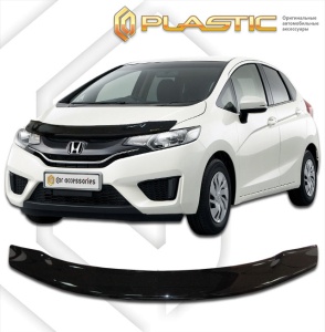 Дефлектор капота Honda Fit 3 2014- | черный