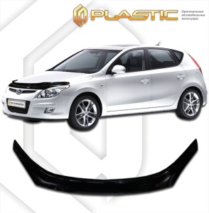Дефлектор капота Hyundai i30 2008-2012 | exclusive, черный