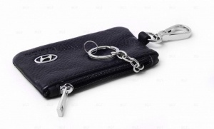 Брелок «кожаный чехол» для ключей с логотипом Hyundai «вар.3»