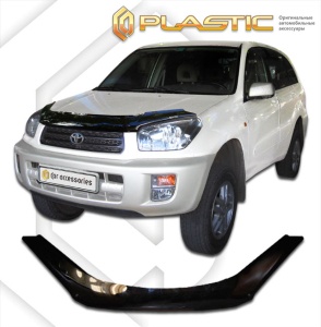 Дефлектор капота Toyota Rav4 20 2000-2005 (A20-A26) | черный