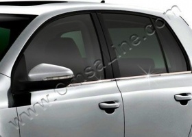 Нижние молдинги стекол, нерж., 4 части для VW Golf VI