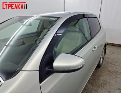 Дефлекторы Volkswagen Golf 6 (3D) 2008-2013 | из 4 частей, премиум, плоские, 2D