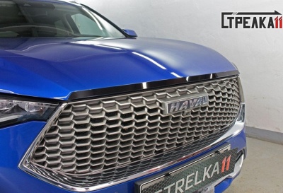 Накладка на капот для Хавал Ф7 2019-2024 | 1 штука, декор