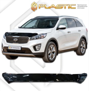 Дефлектор капота Kia Sorento Prime 2015-2020 (UM) | черный