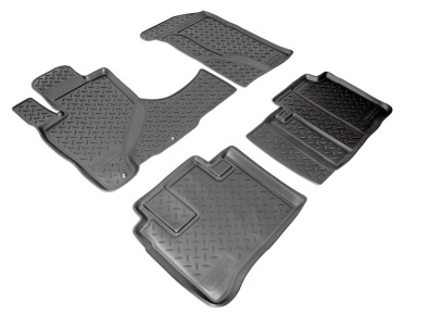 Коврики Honda CR-V 2 2001-2006 (RD4/RD5) | полиуретановые, черные, Norplast