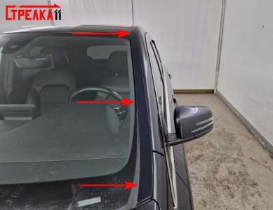 Премиум водостоки дефлекторы лобового стекла Mercedes B class (W246) 2012-2018